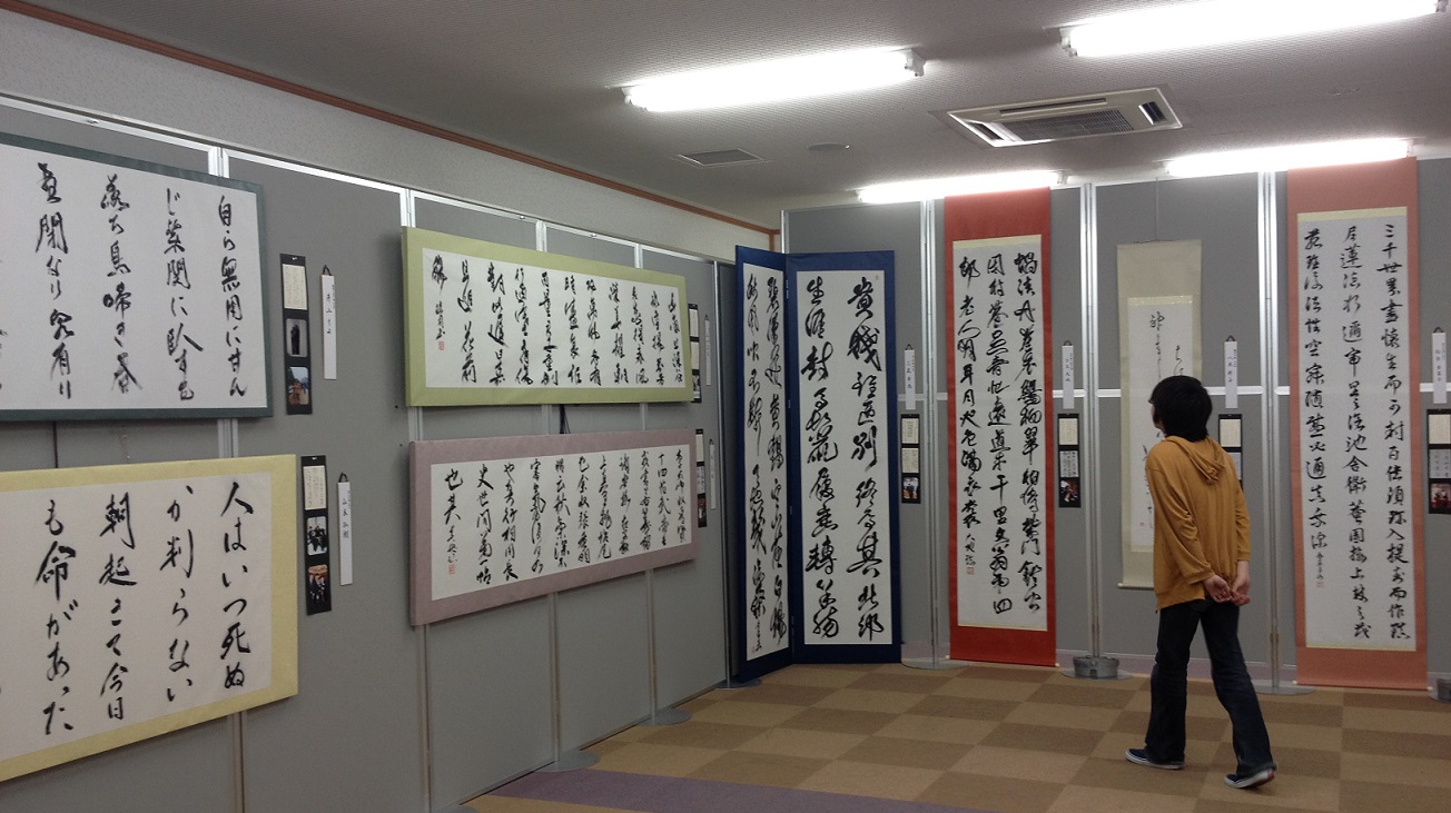 学園祭での作品展示風景