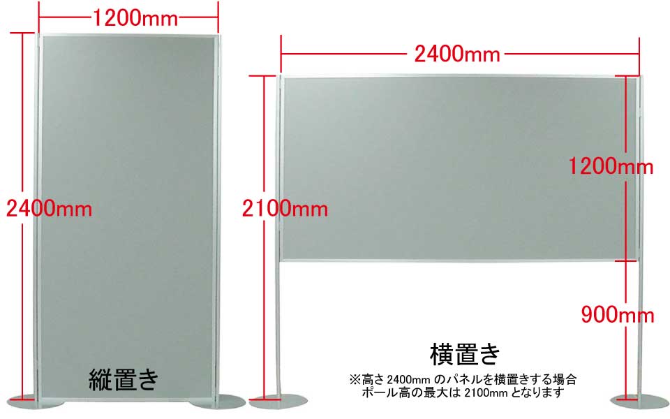 パネル　高さ2400ｍｍ×幅1200ｍｍ
