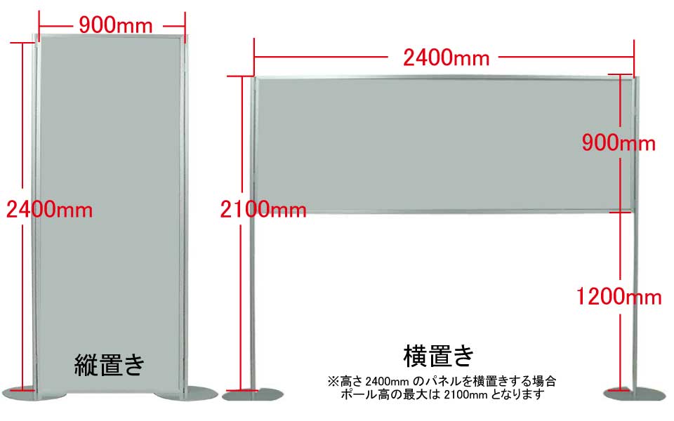 パネル　高さ2400ｍｍ×幅900ｍｍ