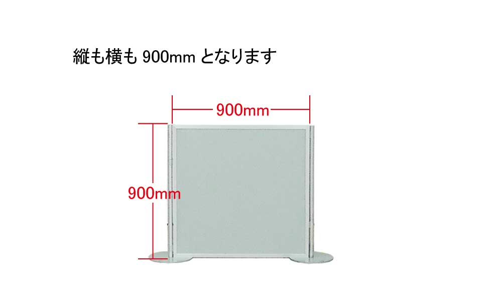 ①　高さ900ｍｍ×幅900ｍｍパネル