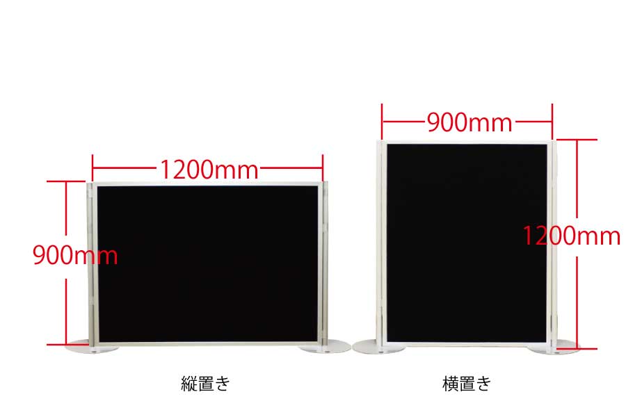②　高さ900ｍｍ×幅1200ｍｍパネル