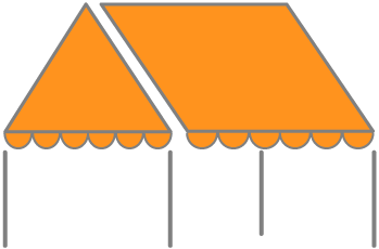 テント用天幕橙