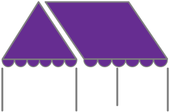 テント用天幕紫